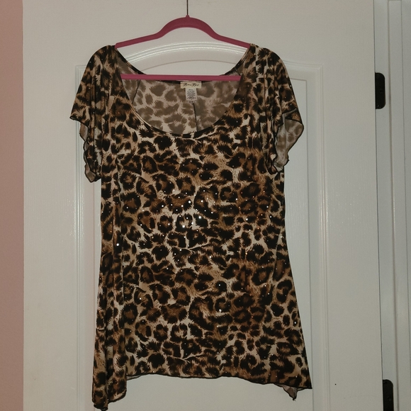XL Stretchy leopard tunic - Picture 4 of 5